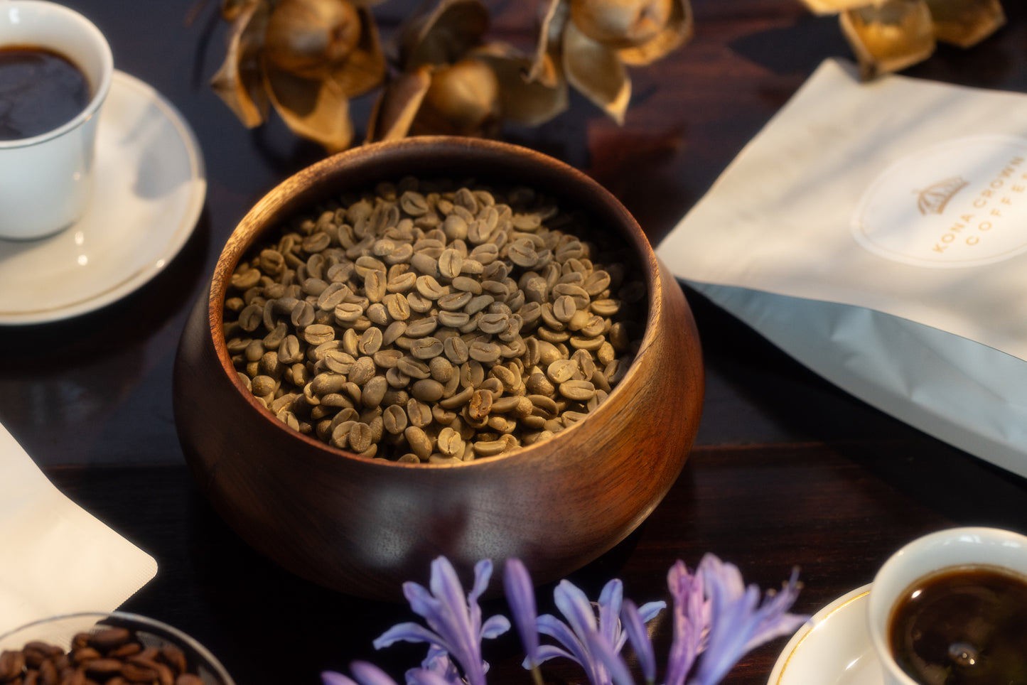 100% Kona Coffee Green Estate Beans for Home Roasters