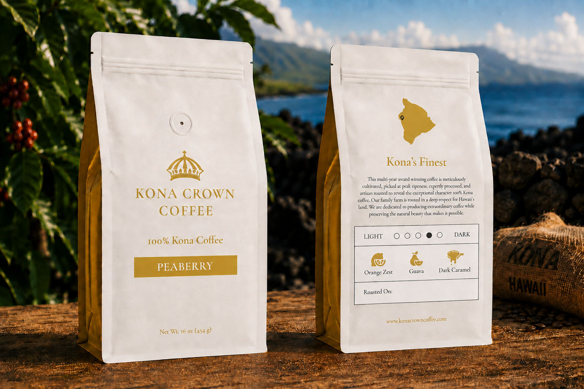 100% Kona Coffee Darnall Reserve Peaberry