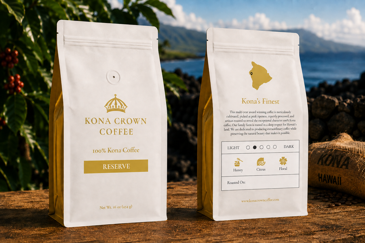 100% Kona Coffee - Reserve - Medium Light